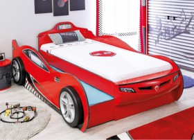 CARBED Кровать-машина Coupe с выдвижной кроватью Red 20.03.1306.00 в Шадринске - shadrinsk.katalogmebeli.com | фото