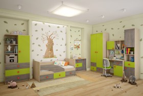 Детская комната Пуговка в Шадринске - shadrinsk.katalogmebeli.com | фото