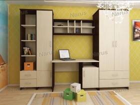 Детская Студент Комплект мебели (Дуб сонома/Белый) в Шадринске - shadrinsk.katalogmebeli.com | фото