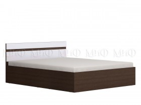 Ким кровать 1,6 (Венге/белый глянец) в Шадринске - shadrinsk.katalogmebeli.com | фото
