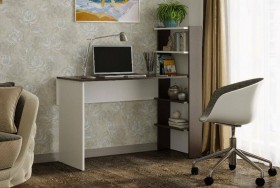 Компьютерный стол №3 (Венге/Белый) в Шадринске - shadrinsk.katalogmebeli.com | фото