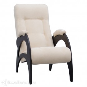 Кресло для отдыха Неаполь Модель 9 без лозы (Венге-эмаль/Ткань Ваниль Verona Vanilla) в Шадринске - shadrinsk.katalogmebeli.com | фото
