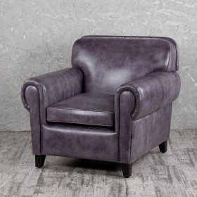 Кресло кожаное Элегант (Фиолетовый) в Шадринске - shadrinsk.katalogmebeli.com | фото