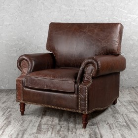 Кресло кожаное Лофт Аристократ (ширина 1100 мм) в Шадринске - shadrinsk.katalogmebeli.com | фото
