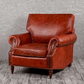 Кресло кожаное Лофт Аристократ (кожа буйвола) в Шадринске - shadrinsk.katalogmebeli.com | фото