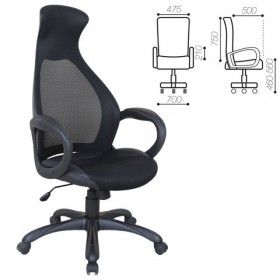 Кресло офисное BRABIX Genesis EX-517 (черное) в Шадринске - shadrinsk.katalogmebeli.com | фото