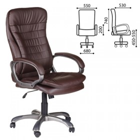 Кресло офисное BRABIX Omega EX-589 (коричневое) в Шадринске - shadrinsk.katalogmebeli.com | фото