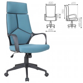 Кресло офисное BRABIX Prime EX-515 (голубая ткань) в Шадринске - shadrinsk.katalogmebeli.com | фото