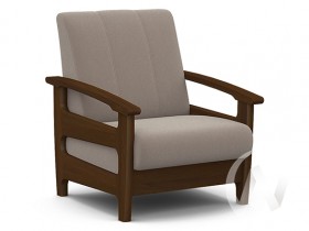 Кресло для отдыха Омега (орех лак/CATANIA COCOA) в Шадринске - shadrinsk.katalogmebeli.com | фото 1