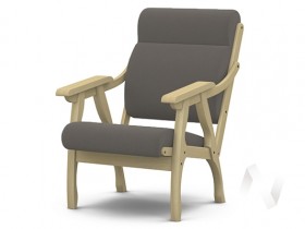 Кресло Вега-10 (бесцветный лак/ULTRA STONE) в Шадринске - shadrinsk.katalogmebeli.com | фото 1