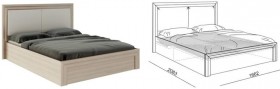 Кровать 1,6 Глэдис (М32) с подъемным механизмом Распродажа в Шадринске - shadrinsk.katalogmebeli.com | фото 2