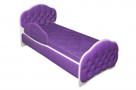 Кровать 180 Гармония 32 Фиолетовый (мягкий бортик) в Шадринске - shadrinsk.katalogmebeli.com | фото