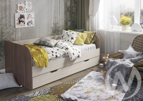 Кровать детская Балли 2-х уровневая (шимо темный/шимо светлый) в Шадринске - shadrinsk.katalogmebeli.com | фото