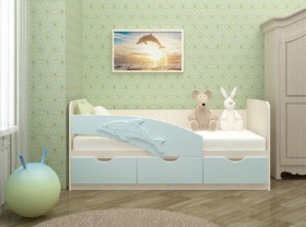 Кровать детская 1,6м Дельфин (Розовый металлик) в Шадринске - shadrinsk.katalogmebeli.com | фото