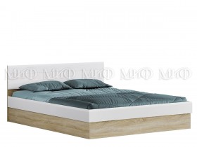 Кровать с подъемным механизмом 1,4 спальня Фортуна (Дуб сонома/белый глянец) в Шадринске - shadrinsk.katalogmebeli.com | фото