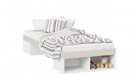 Кровать «Сканди»  Дуб Гарден/Белый в Шадринске - shadrinsk.katalogmebeli.com | фото