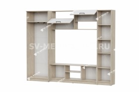 Мебель для гостиной МГС 3 Исполнение 1 Дуб Сонома / Белый в Шадринске - shadrinsk.katalogmebeli.com | фото 3