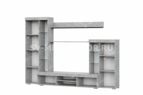 Мебель для гостиной МГС 5 Цемент светлый / Белый в Шадринске - shadrinsk.katalogmebeli.com | фото 4