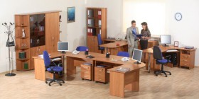 Мебель для персонала Альфа 61 Ольха в Шадринске - shadrinsk.katalogmebeli.com | фото 1