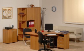 Мебель для персонала Рубин 42 Светлый миланский орех в Шадринске - shadrinsk.katalogmebeli.com | фото 2