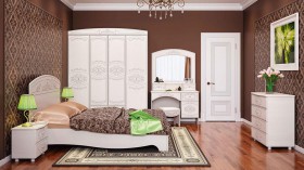 Модульная спальня Каролина в Шадринске - shadrinsk.katalogmebeli.com | фото