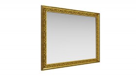 Зеркало навесное "Айрум"/(дуб кальяри / профиль: золото с орнаментом) в Шадринске - shadrinsk.katalogmebeli.com | фото